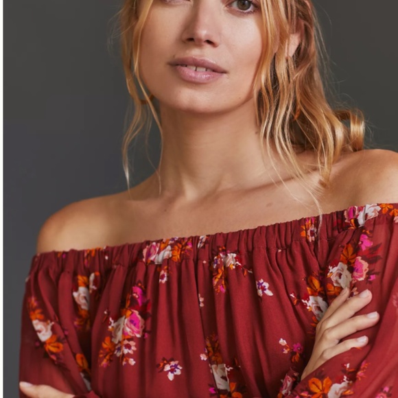 ANTHRPOLOGIE OFF-THE-SHOULDER MAXI DRESS - Picture 4 of 4